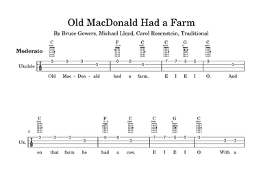 Old Macdonald Had A Farm (arr. Matt Lawton)