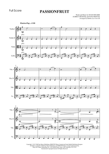 Passionfruit (arr. BLC3Music Services LLC)