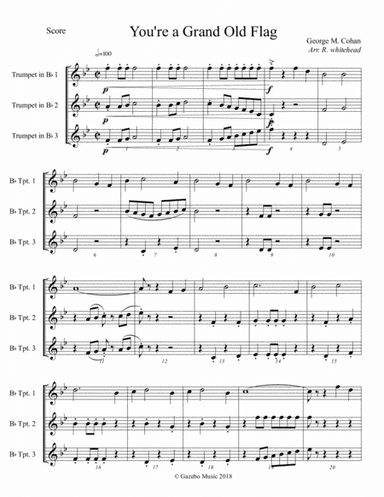 You're A Grand Old Flag (arr. Robert Whitehead)