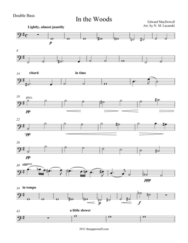 In the Woods (arr. Nick Lacanski)