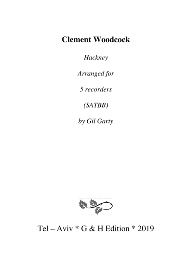 Hackney (arrangement for recorders) (arr. Gail Garty)