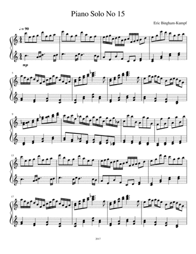 Piano Solo No. 15