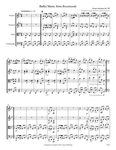 Rosamunde Ballet #2 (arr. Stephen Levintow)