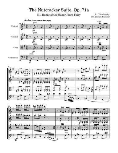 The Nutcracker Suite, Op. 71a: Dance of the Sugar Plum Fairy (arr. Emelyn Bashour)
