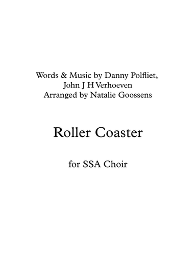 Roller Coaster (arr. Natalie Goossens)