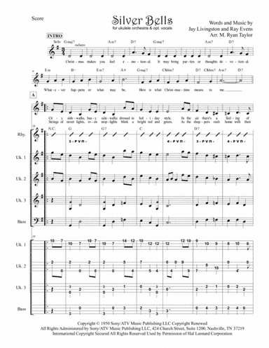 Silver Bells (arr. M. Ryan Taylor)