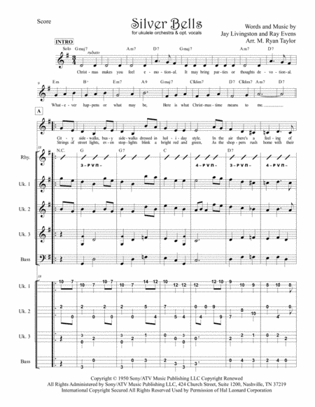 Silver Bells (arr. M. Ryan Taylor)