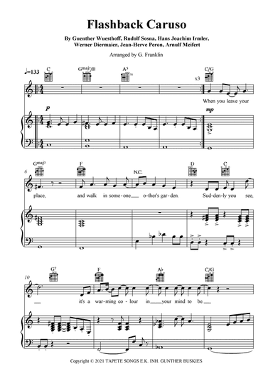 Flashback Caruso (arr. G. Franklin)