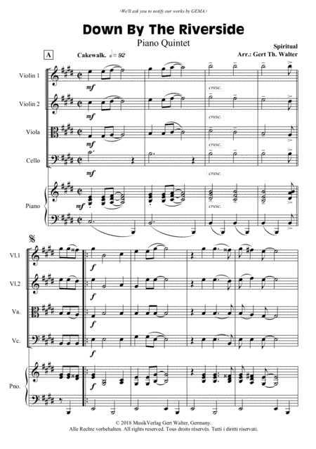 Down By The Riverside (arr. Gert Th. Walter)