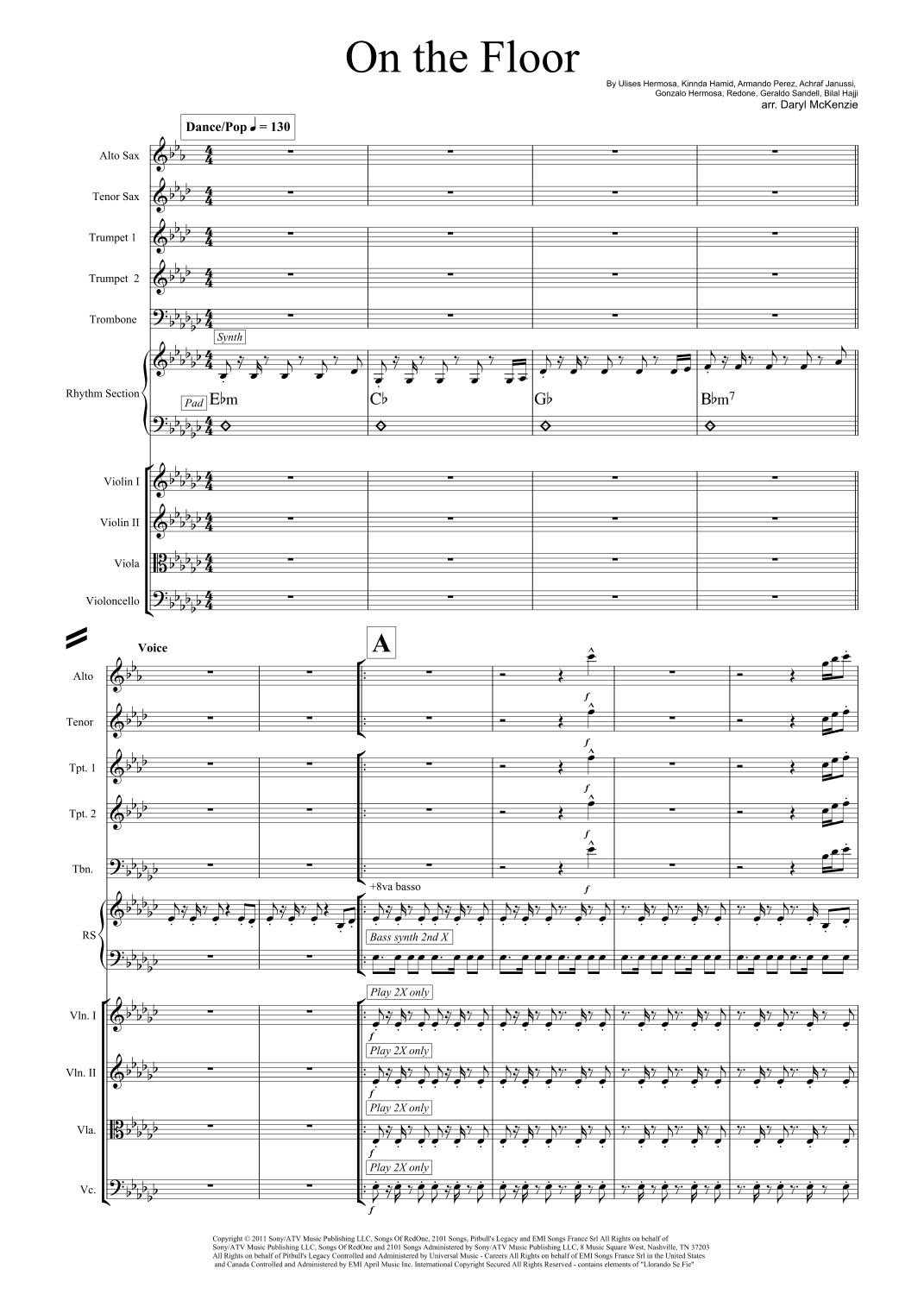 On The Floor (arr. Daryl McKenzie)