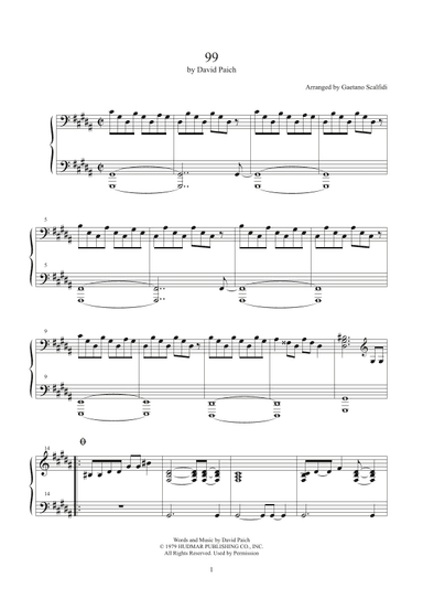 99 (arr. Gaetano Scalfidi)