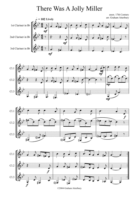 There was a Jolly Miller (arr. Graham Atterbury)