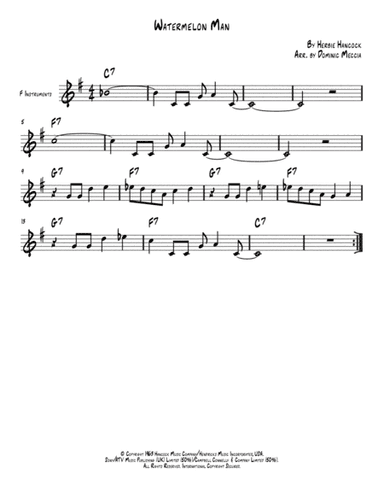 Watermelon Man (arr. Dominic Meccia)