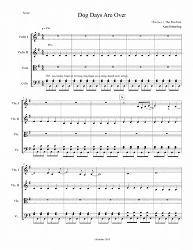 Dog Days Are Over (arr. Kent Heberling)