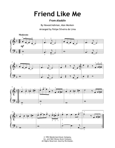 Friend Like Me (arr. Felipe Silveira de Lima)