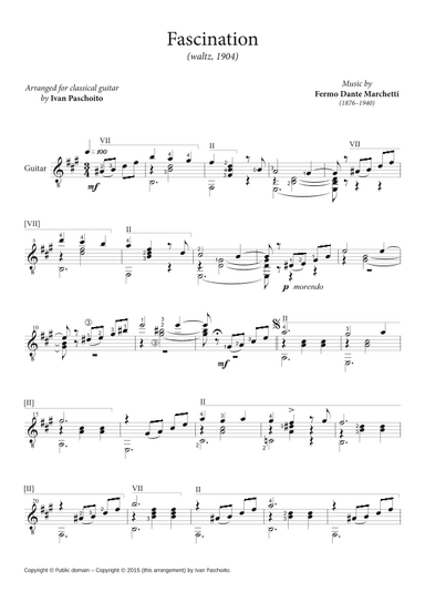 Fascination (waltz, classical guitar) (arr. Ivan Paschoito)