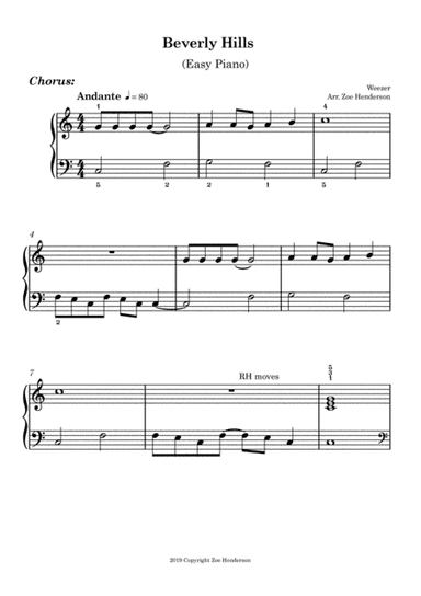 Beverly Hills (arr. Zoe Henderson)