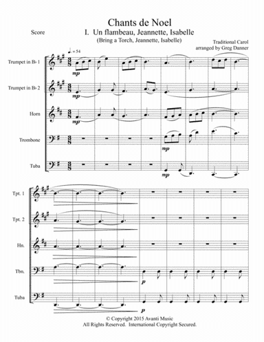 Chants de Noel--Four French Christmas Carols (arr. Greg Danner)