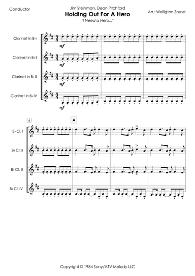 Holding Out For A Hero (arr. Jose Welligton Sousa de Castro)