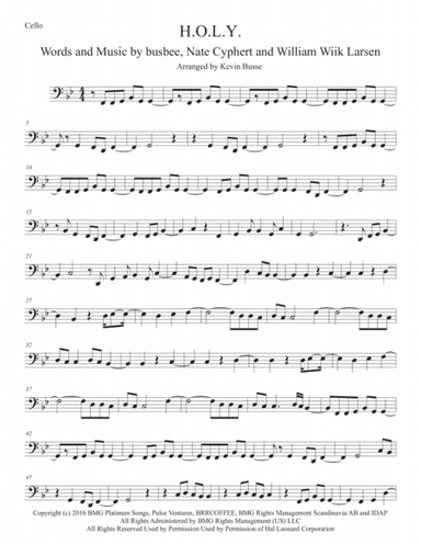 H.O.L.Y. (arr. Kevin Busse)