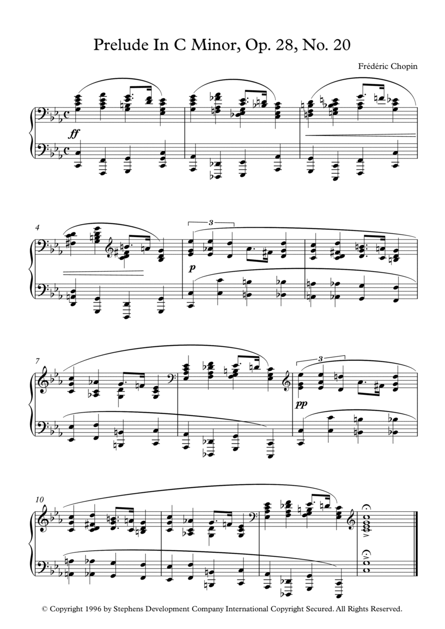 Prelude In C Minor, Op. 28, No. 20 (arr. Fernanda Moura)