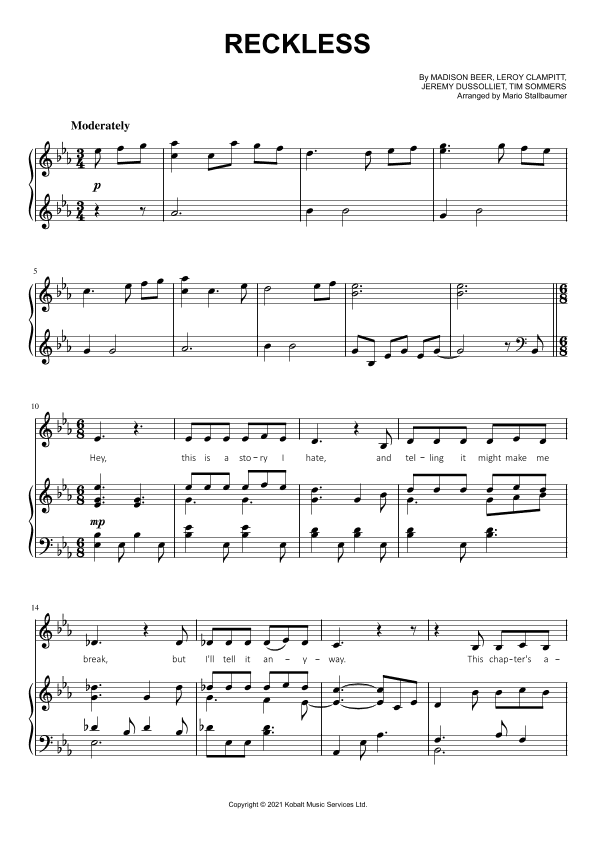 Reckless (arr. Mario Stallbaumer)