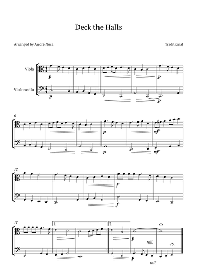 Deck the Halls (arr. André Nusa)