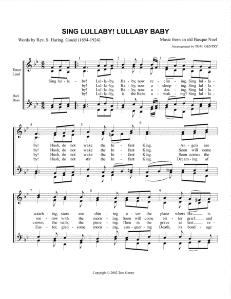 Sing Lullaby! Lullaby Baby - SSAA (arr. Tom Gentry)
