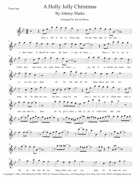 A Holly Jolly Christmas (arr. Kevin Busse)