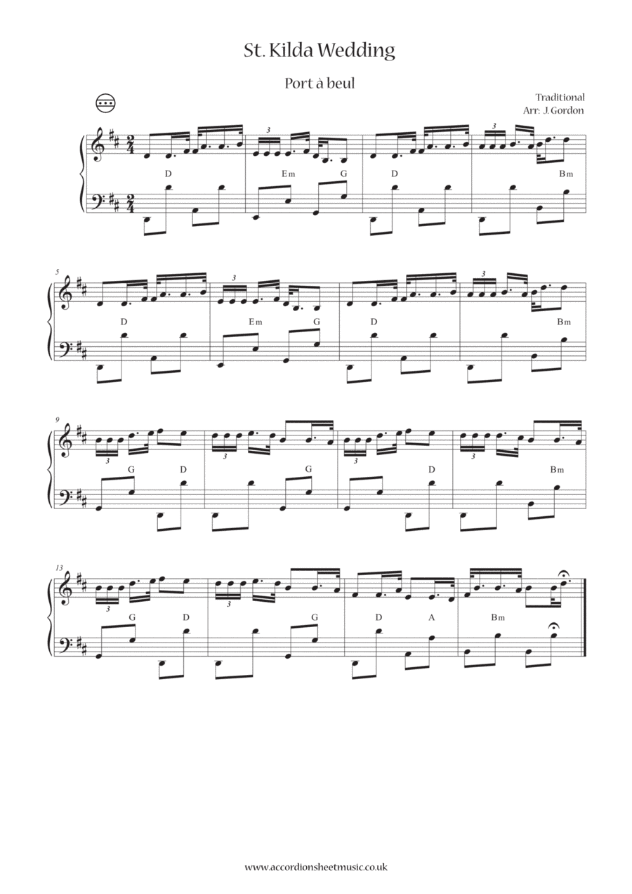 St. Kilda Wedding (arr. Julia Gordon)