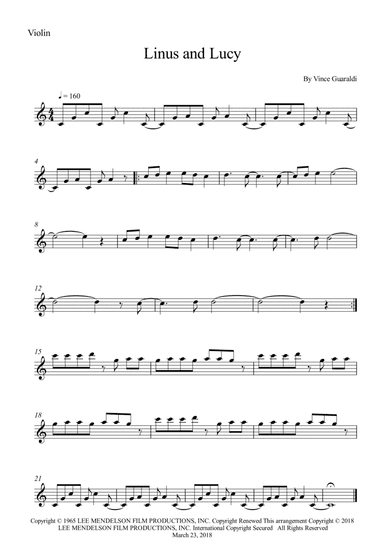 Linus And Lucy (arr. Wesley S. SIlva)