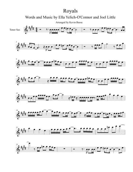 Royals (arr. Kevin Busse)