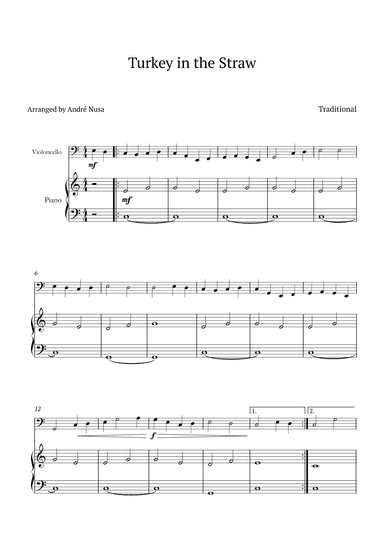 Turkey in the Straw (arr. André Nusa)