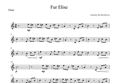 Fur Elise - Beethoven (arr. Wesley S. SIlva)