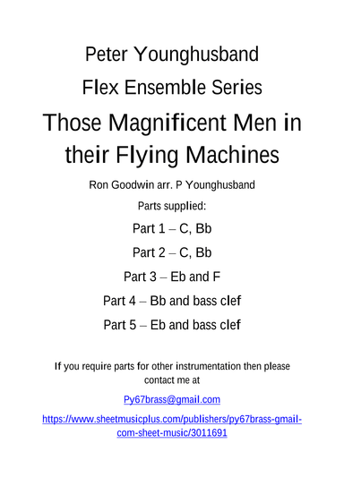 Those Magnificent Men In Their Flying Machines (arr. Peter Younghusband)