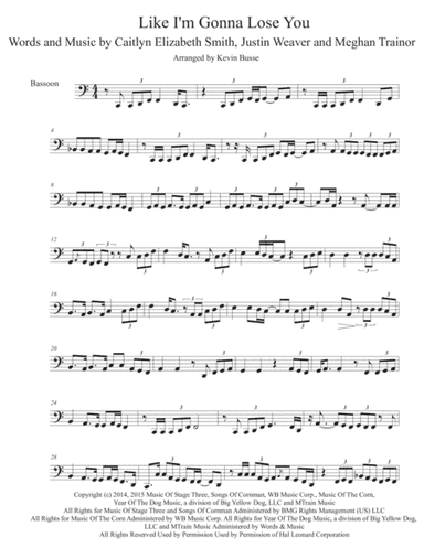 Like I'm Gonna Lose You (arr. Kevin Busse)
