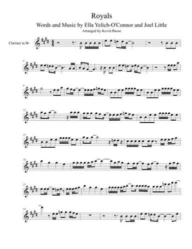 Royals (arr. Kevin Busse)