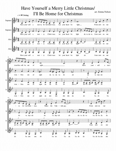 Have Yourself A Merry Little Christmas  from MEET ME IN ST. LOUIS (arr. Emma Nelson)