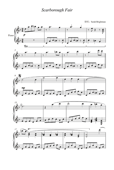 Scarborough Fair/canticle (arr. Paul Simon)