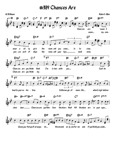 Chances Are (arr. John Fries)