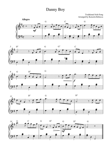 Danny Boy (arr. Kaiserin Rebecca)