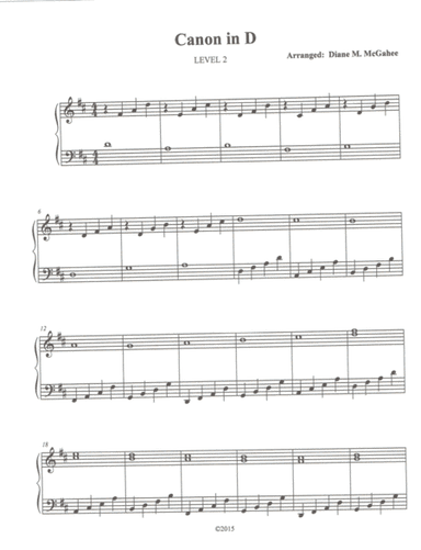 Canon In D (arr. Diane M. McGahee)