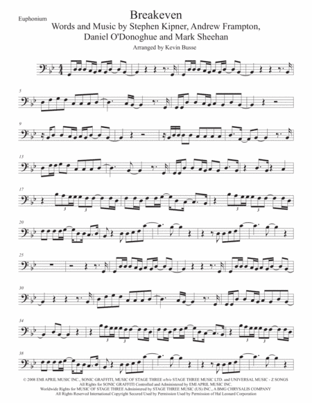 Breakeven (arr. Kevin Busse)