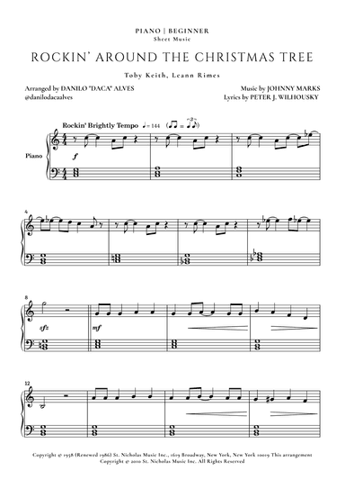 Rockin' Around The Christmas Tree (arr. Danilo "Daca" Alves)