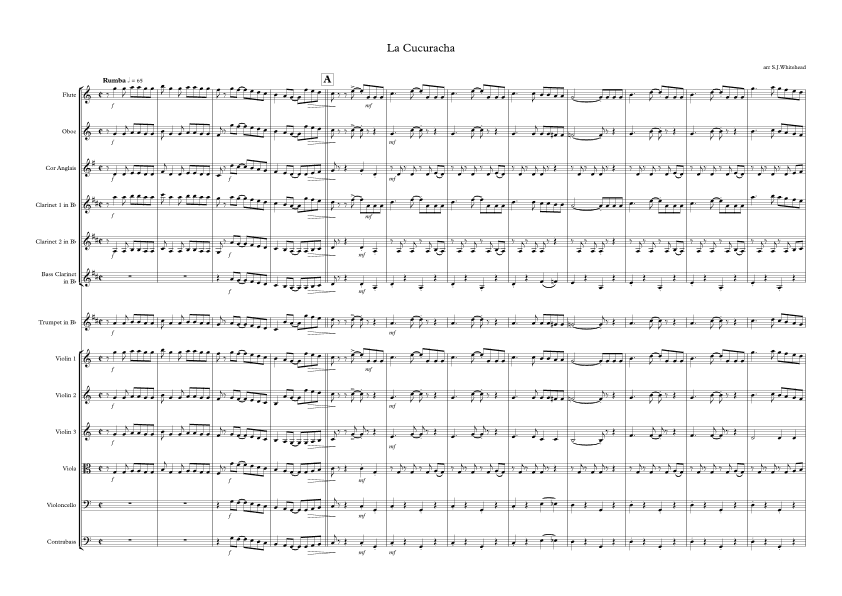 La Cucuracha (arr. stephen whitehead)