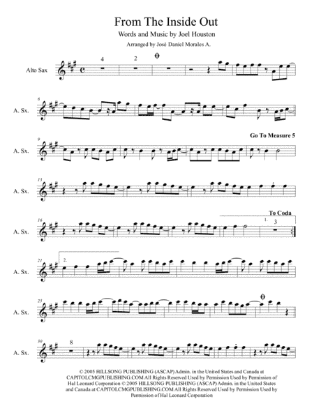 From The Inside Out (arr. José Daniel Morales A.)
