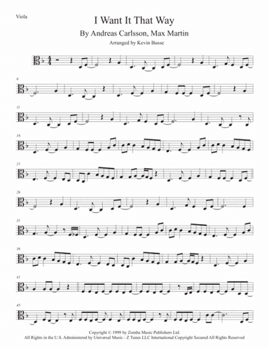 I Want It That Way (arr. Kevin Busse)