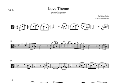 The Godfather (love Theme) (arr. Fabio Britto)