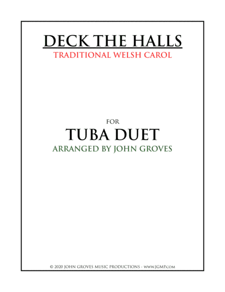 Deck The Halls - Tuba Duet (arr. John Groves)