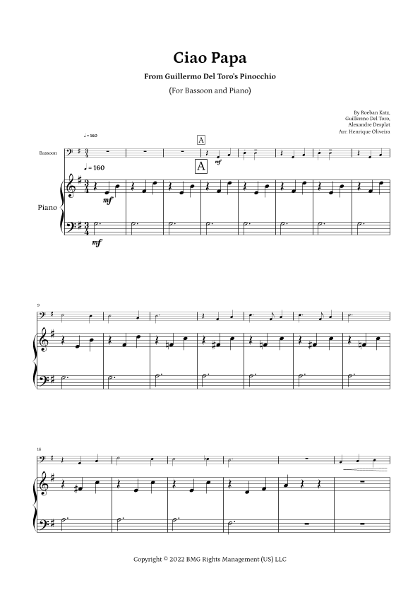 Ciao Papa (arr. Henrique Oliveira)
